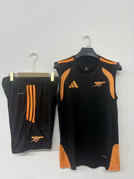 Arsenal Black Tank Top Training Suit — 2026/27