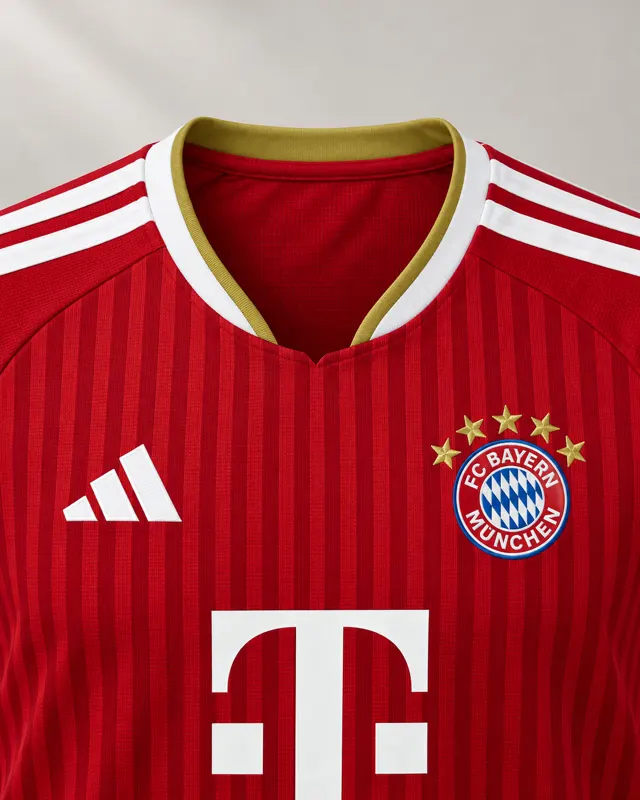 Bayern jersey collar styling — AI visual