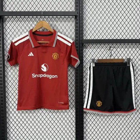Man united home kid kits — 2026/27