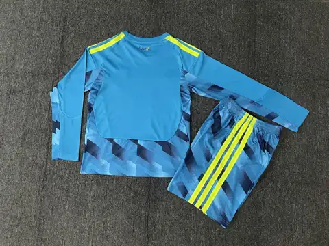 Spain Goalkeeper Blue long sleeves Kids Ki — 2026/27