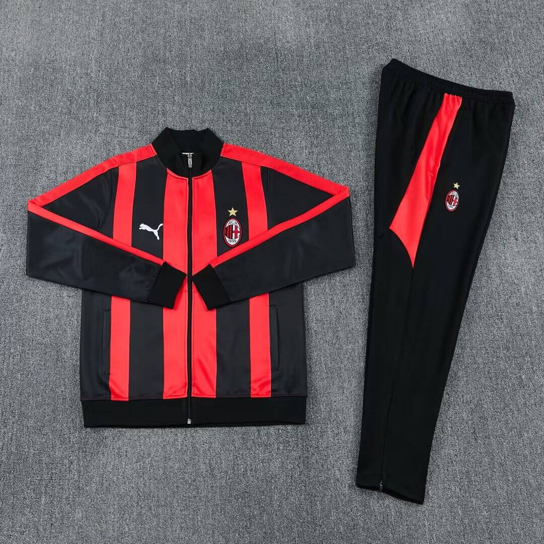 AC Milan Trainingsanzug · Rote und schwarze Streifen