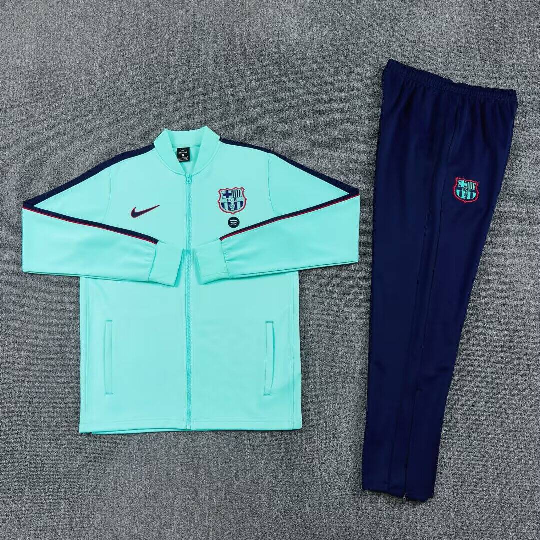 FC Barcelona Trainingsanzug · Mint und Marineblau