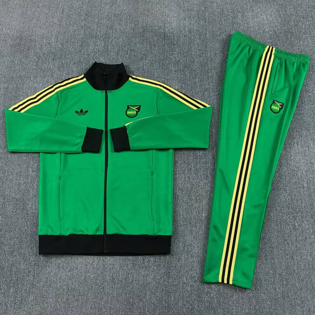 Jamaica Trainingsanzug · Grün und Gelb