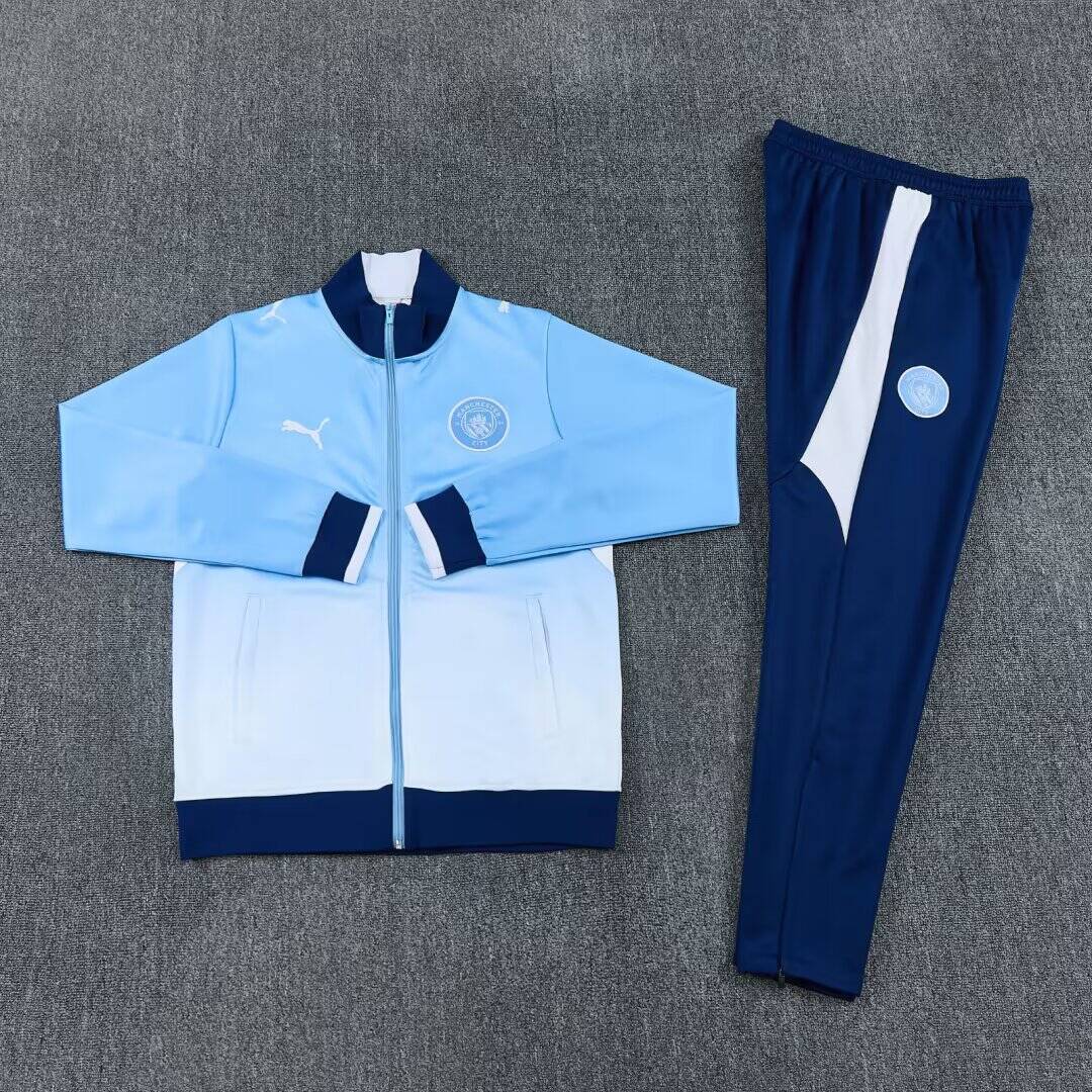 Manchester City Trainingsanzug · Himmelblau und Weiß