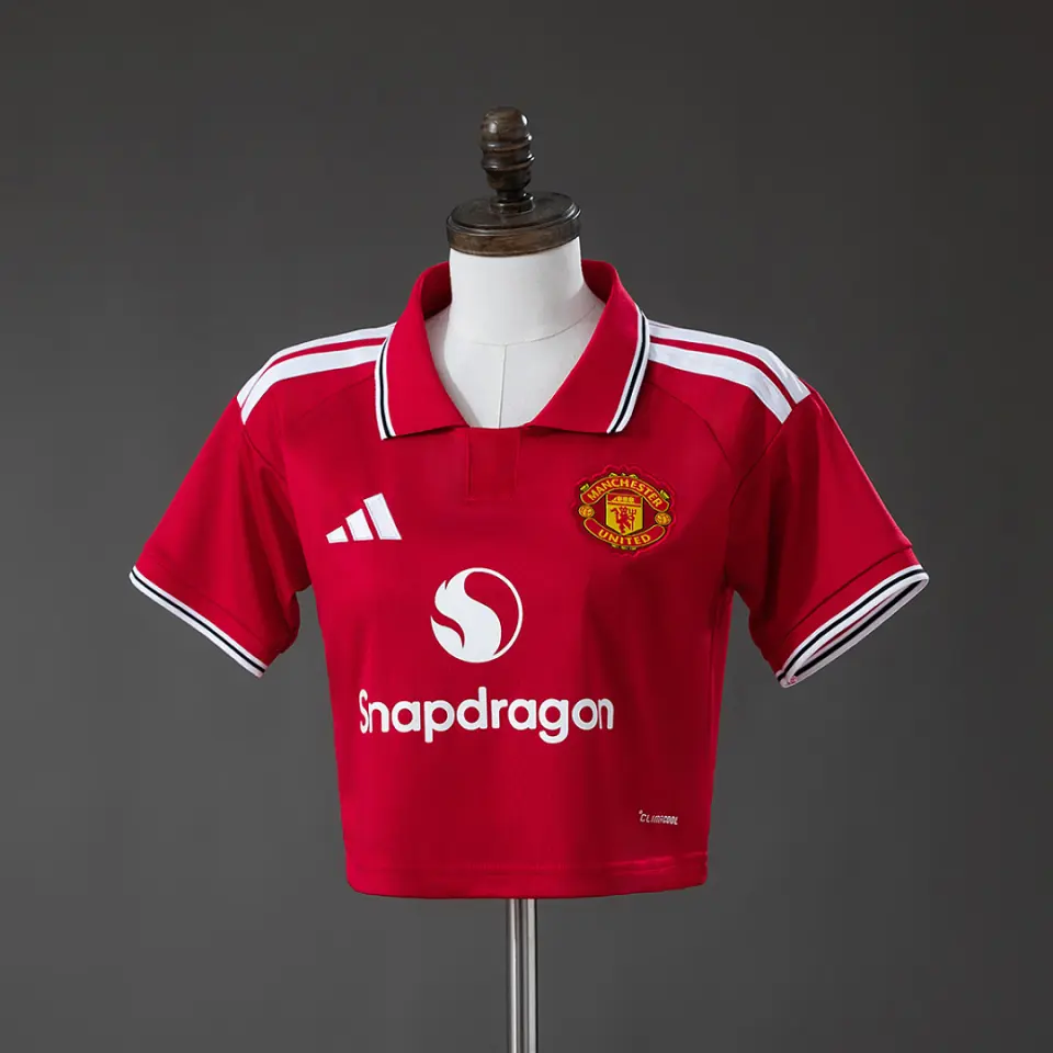 Manchester United M-U 26/27 Home Womens Crop Jersey 2026/27