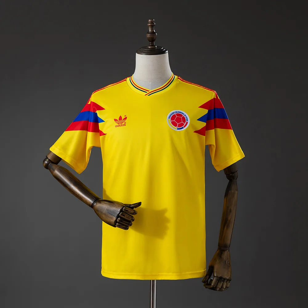 Colombia 1990 Colombia Local Retro Jersey 1990