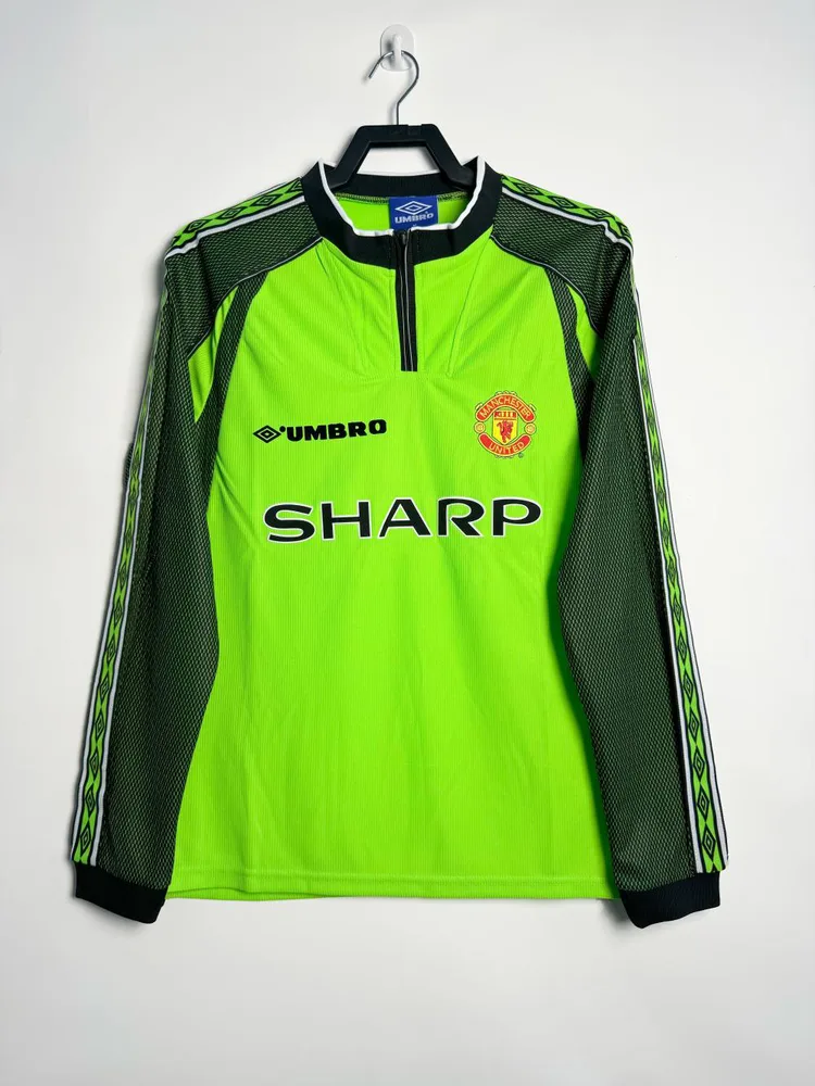 Manchester United 1998-1999 Retro Manga larga Manchester United Portero Camiseta de fútbol 1998/1999