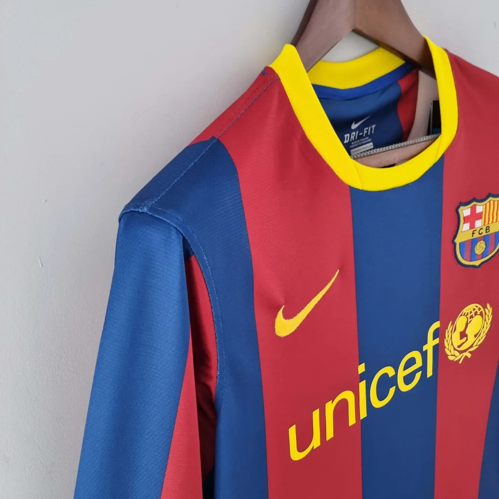 Barcelona 2010/2011 Retro Long Sleeve Barcelona Home Football Shirt 2010/2011 — 5