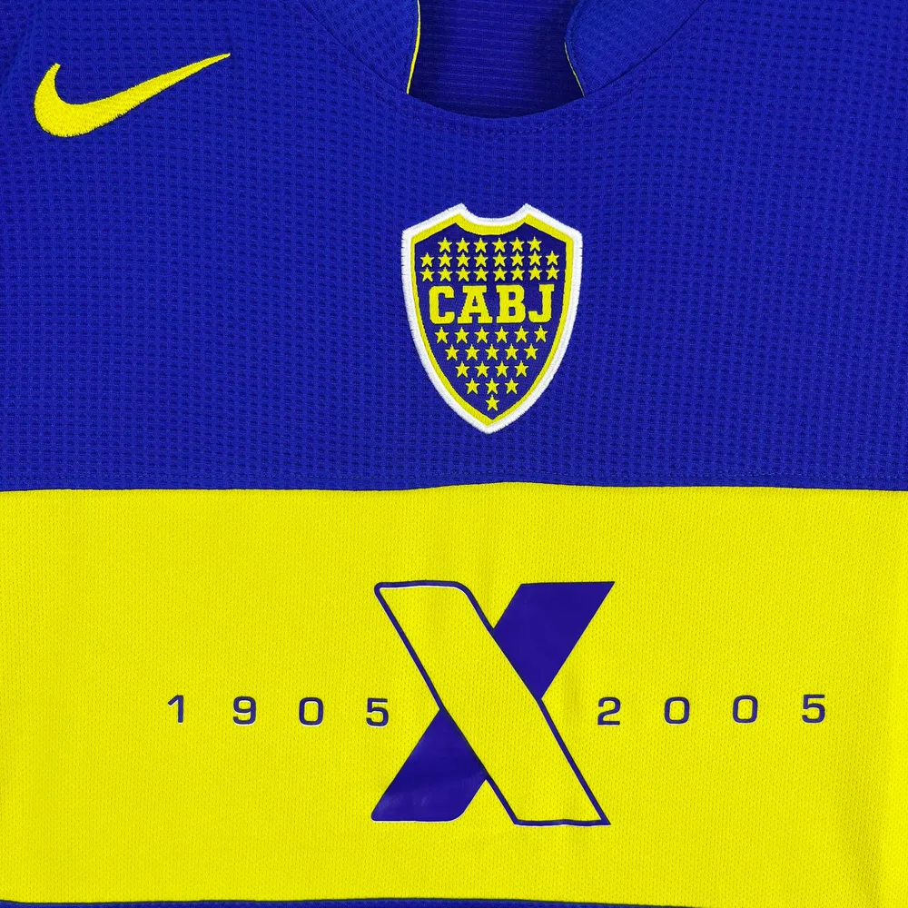 Boca Juniors 2005 Retro Boca Juniors 100th Anniversary Edition Camiseta de fútbol 2005 — 4