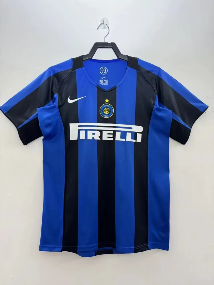 Inter Milan 2004/2005 Retro Inter Milan Local Camiseta de fútbol 2004/2005