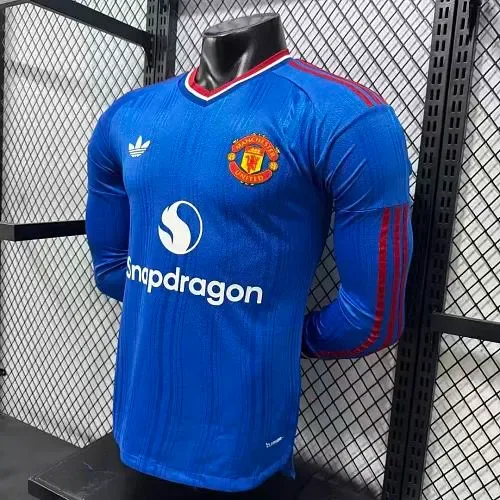 Manchester United 2026/2027 Manga larga Versión jugador Manchester United Visitante Camiseta de fútbol 2026/27 — 4
