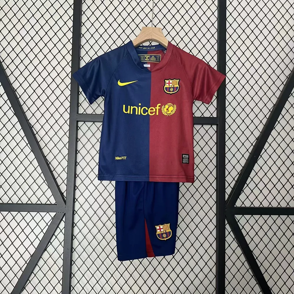 Barcelona 2008/2009 Retro Barcelona Local Camiseta de fútbol Talla infantil 2008/2009