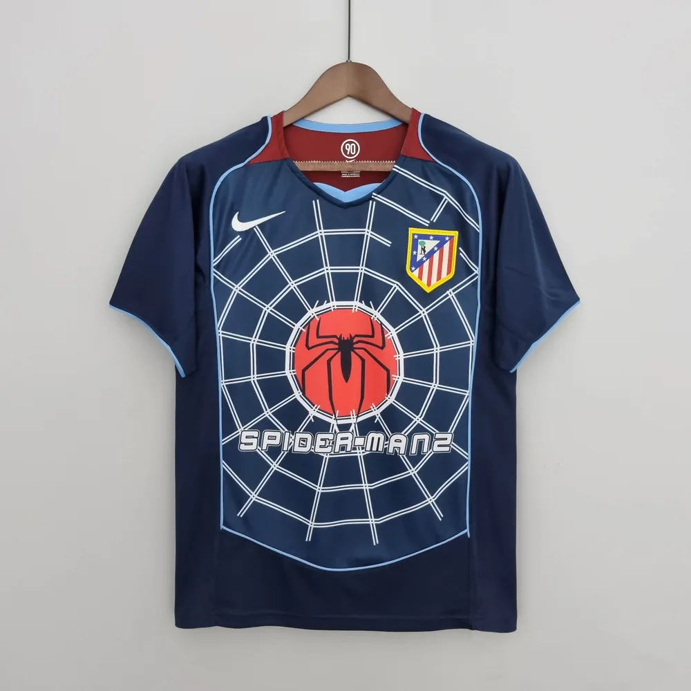 Atlético Madrid 2004/2005 Retro Atletico Madrid Visitante Camiseta de fútbol 2004/2005