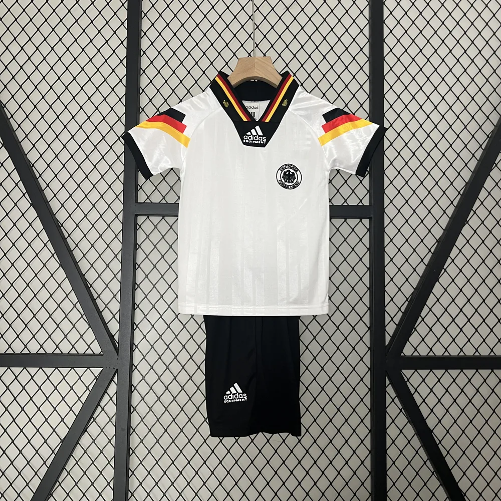 Germany 1992 Retro Germany Local Camiseta de fútbol Talla infantil 1992