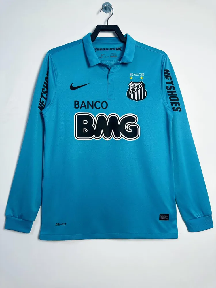 Santos 2012-2013 Retro Long Sleeve Santos Third Away Soccer Jersey 2012/2013