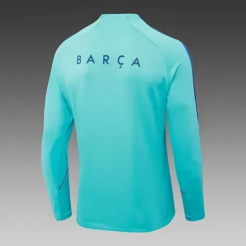 Barcelona 2026/2027 Barcelona Half-Pull Training Light blue Camiseta de fútbol Set 2026/27 — 4