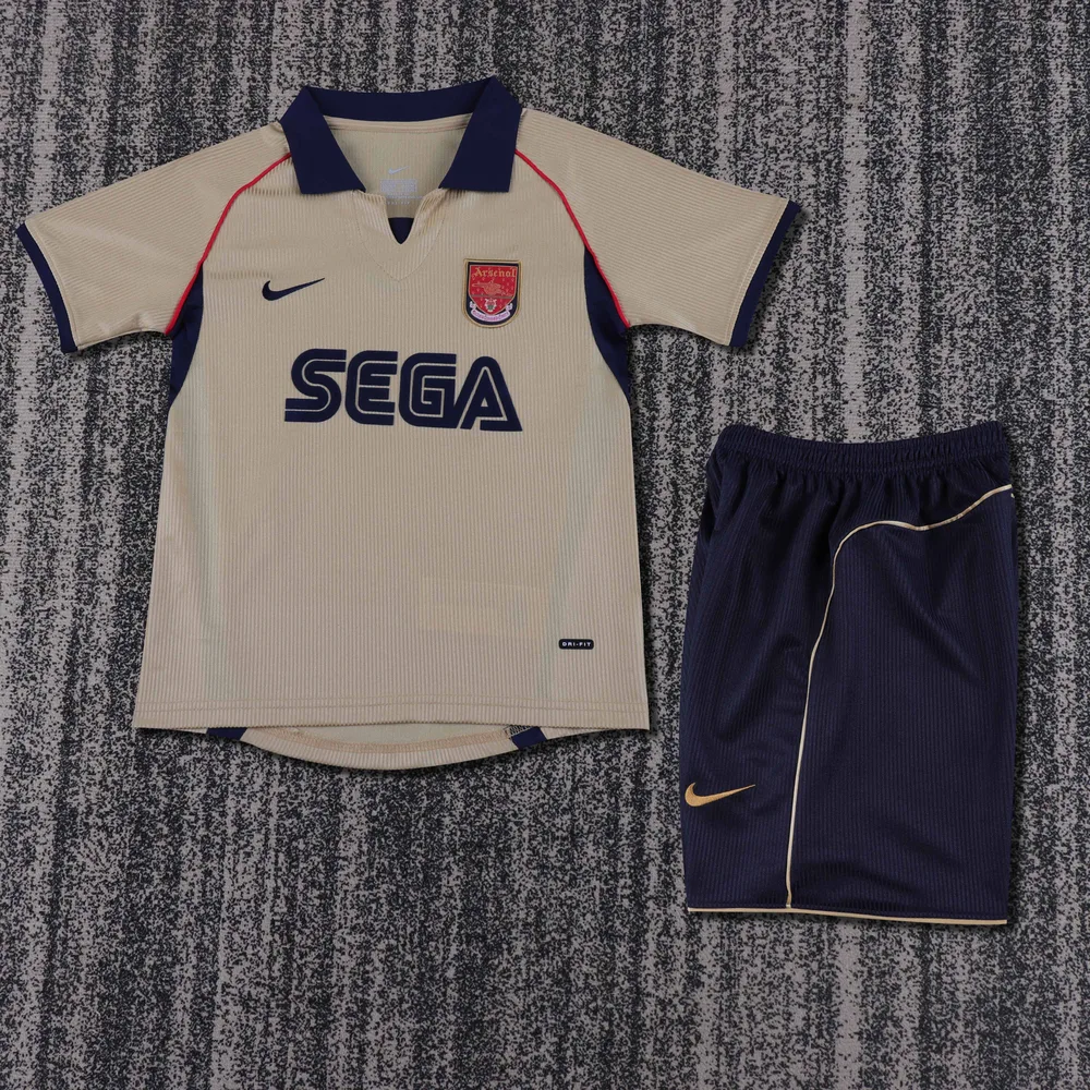 Arsenal 2001-2002 Retro Arsenal Visitante Camiseta de fútbol Talla infantil 2001/2002