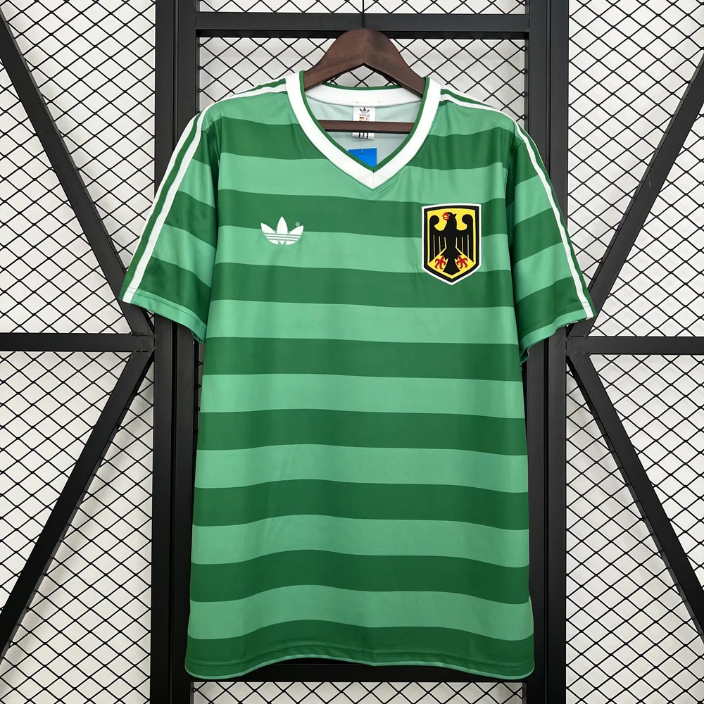 Germany 1986 Retro Camiseta de fútbol Germany Visitante 1986