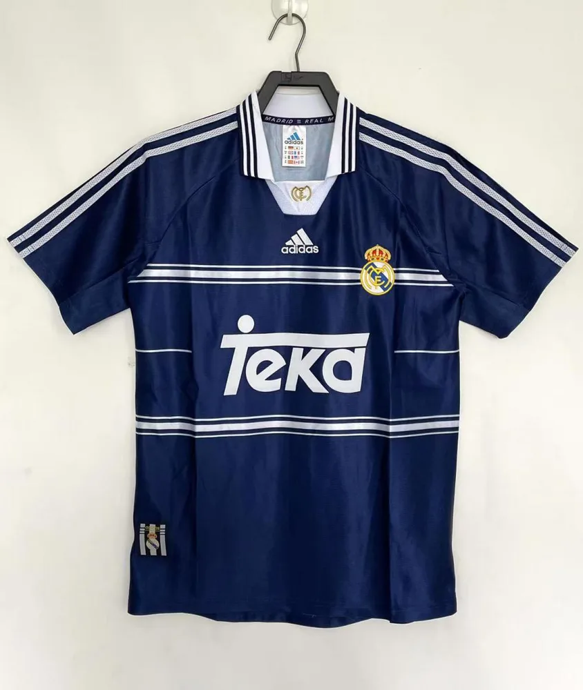 Real Madrid 1998/1999 Retro Real Madrid Away Soccer Jersey 1998/1999 — 1
