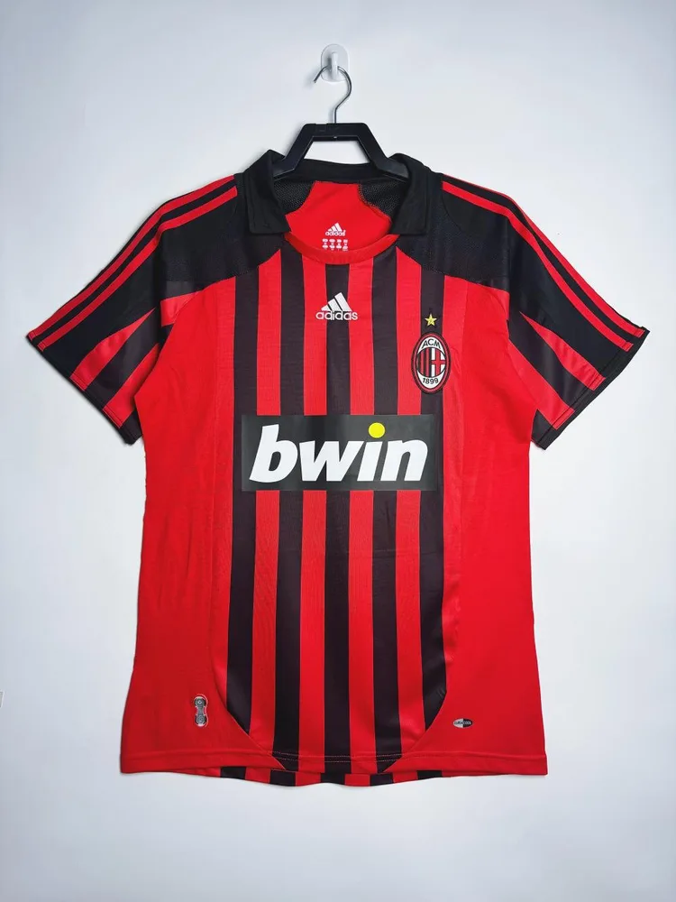 AC Milan 2007/2008 Retro AC Milan Local Camiseta de fútbol 2007/2008