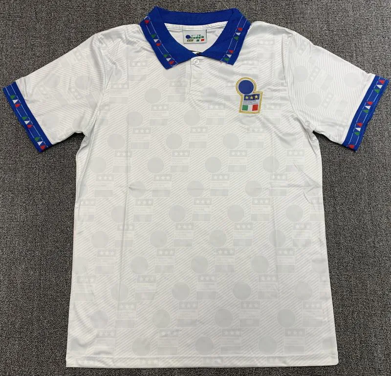 Italy 1994 Retro FIFA Italy Visitante Camiseta de fútbol 1994