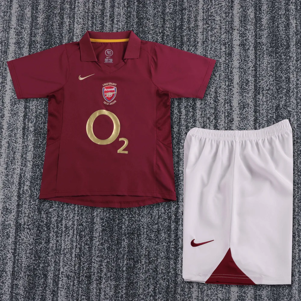 Arsenal 2005-2006 Retro Arsenal Local Camiseta de fútbol Talla infantil 2005/2006