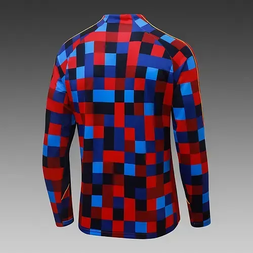 Barcelona 2026/2027 Barcelona Half-Pull Training Red-Blue Digital Football Shirt Set 2026/27 — 4