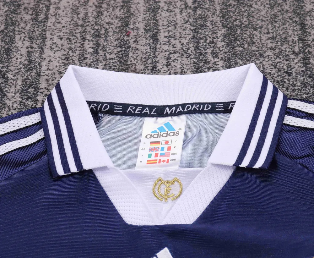 Real Madrid 1998-1999 Retro Real Madrid Away Football Shirt Kids Size 1998/1999 — 3