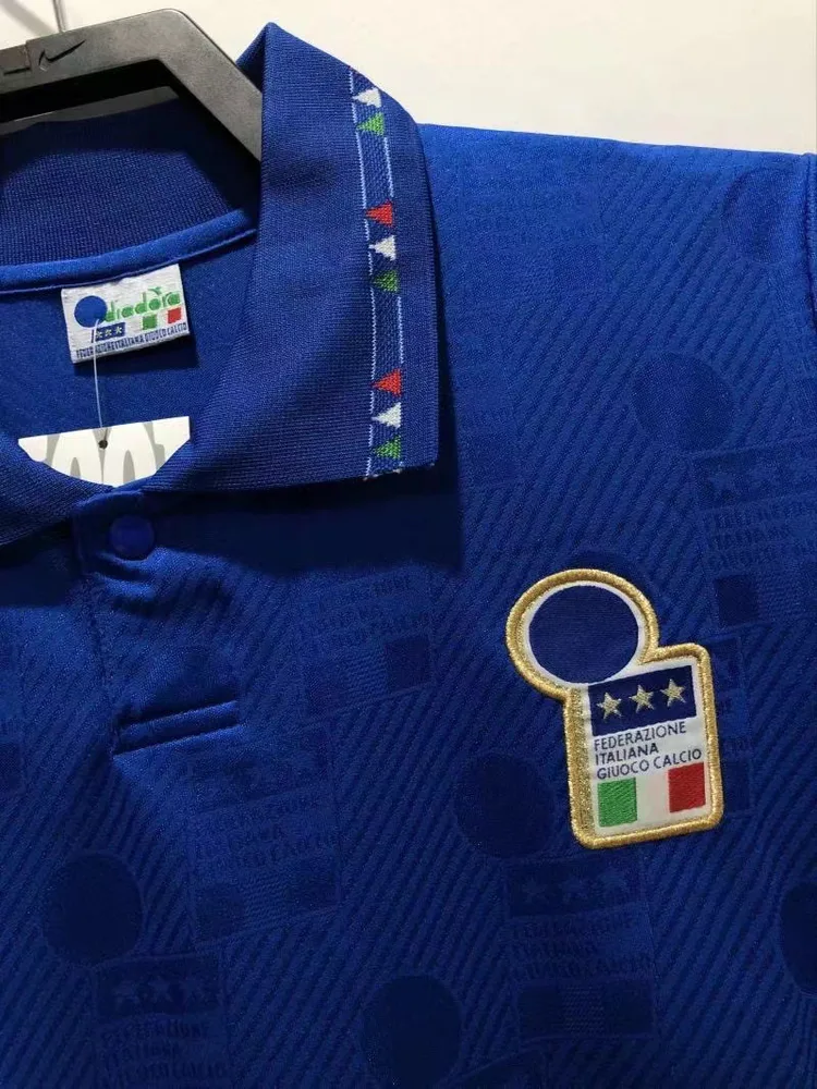 Italy 1994 Retro FIFA Italy Home Soccer Shirt 1994 — 4