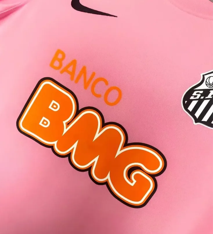 Santos 2012 Retro Santos Pink Football Jersey 2012 — 6