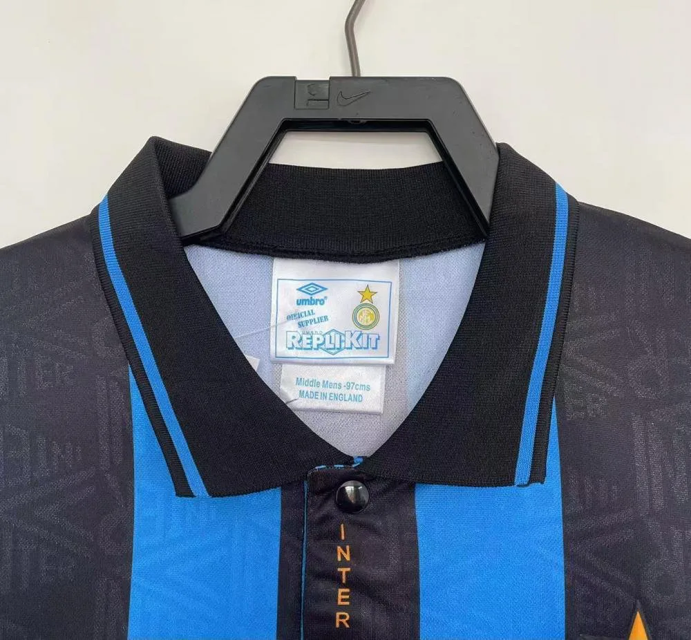 Inter Milan 1992-1994 Retro Inter Milan Home Football Jersey 1992/1994 — 3