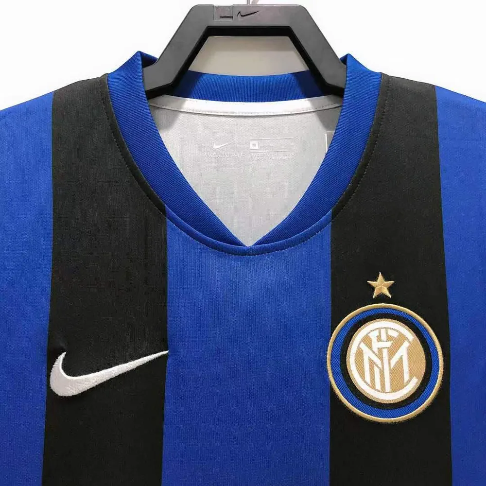 Inter Milan 2008/2009 Retro Inter Milan Home Euro Football Jersey 2008/2009 — 3