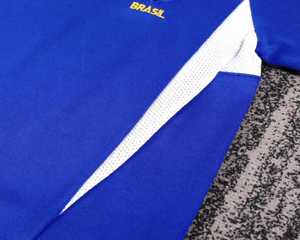 Brazil 2002 Retro Brazil Away Football Shirt Kids Size 2002 — 4