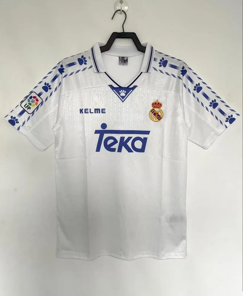 Real Madrid 1996/1997 Retro Real Madrid Tercera Local Camiseta de fútbol 1996/1997