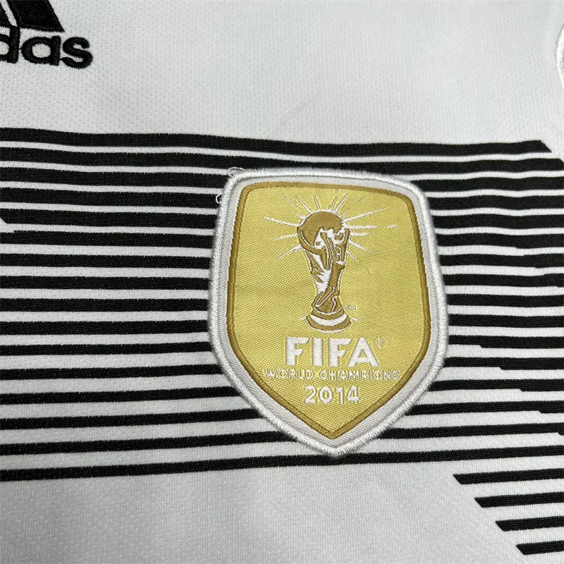 Germany 2018 Retro Germany Home Soccer Jersey 2018 — 5