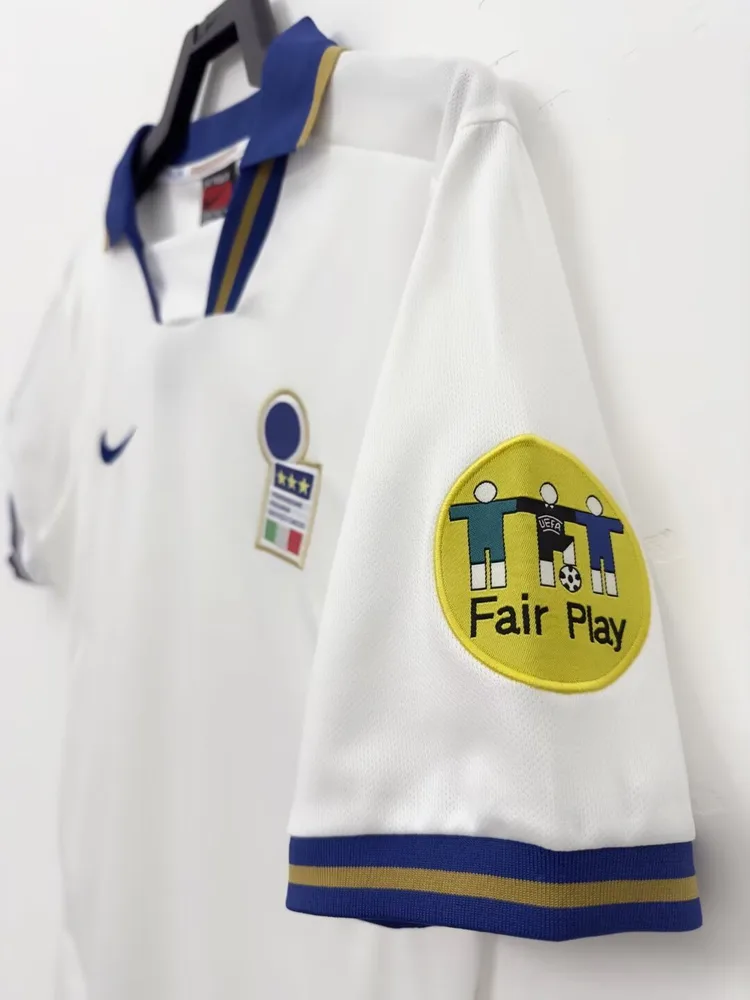 Italy 1996 Retro Italy Away Soccer Shirt 1996 — 5