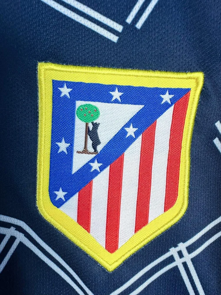 Atlético Madrid 2004/2005 Retro Manga larga Atletico Madrid Visitante Camiseta de fútbol 2004/2005 — 5
