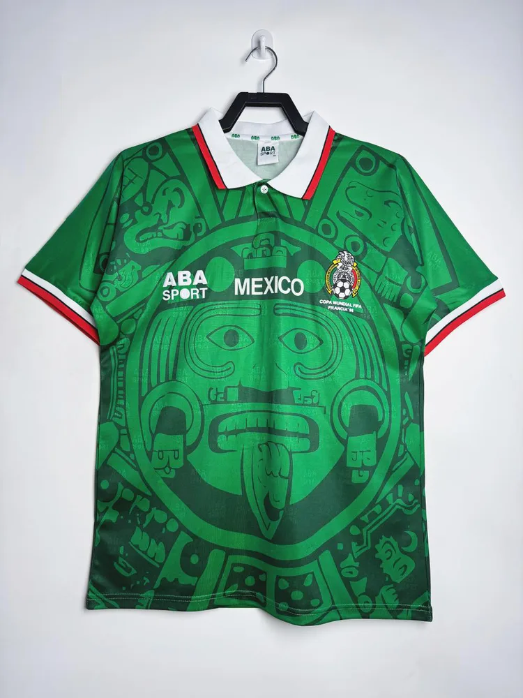 Mexico 1998 Retro Mexico Home Soccer Jersey 1998 — 1