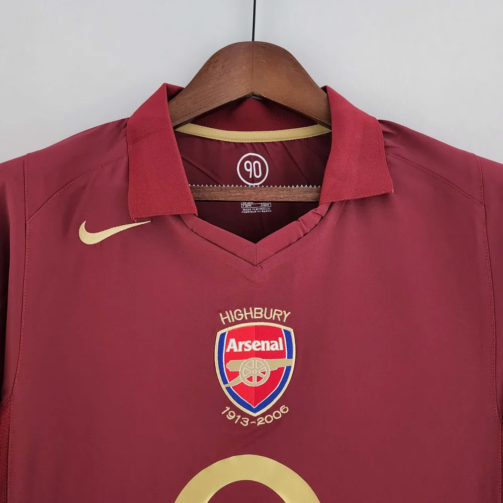 Arsenal 2005/2006 Retro Long Sleeve Arsenal Home Football Shirt 2005/2006 — 3