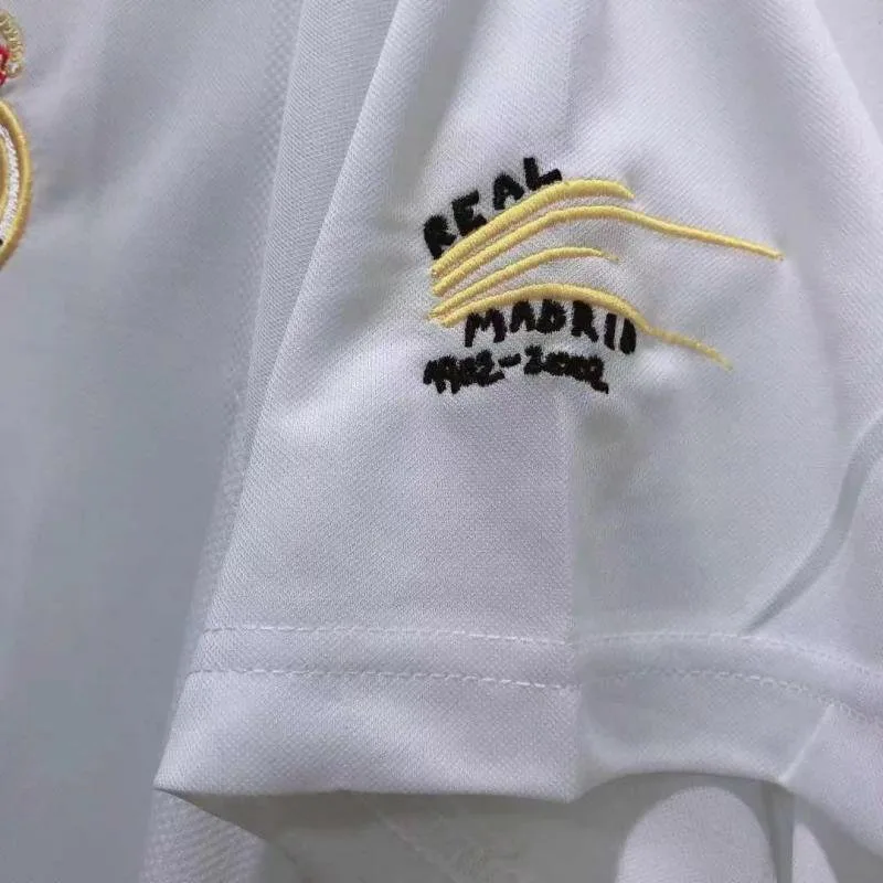 Real Madrid 2002/2003 Retro Real Madrid Local Camiseta de fútbol Champions League Edition 2002/2003 — 6