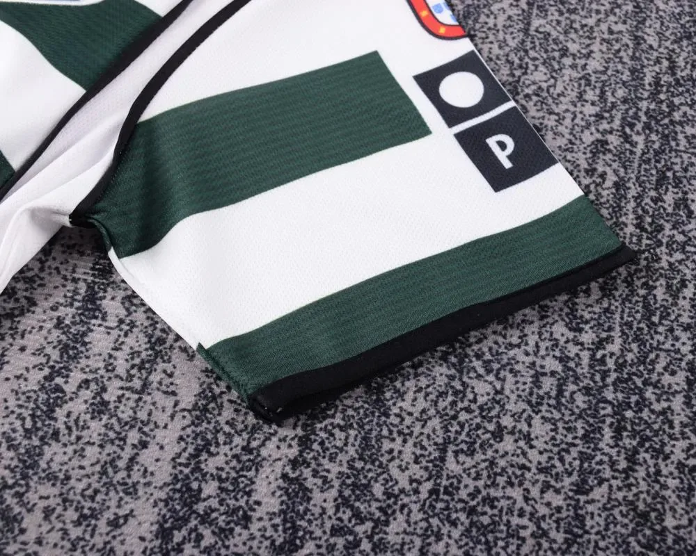 Sporting Lisbon 2001-2003 Retro Sporting Lisbon Home Football Jersey Shirt Kids Size 2001/2003 — 8
