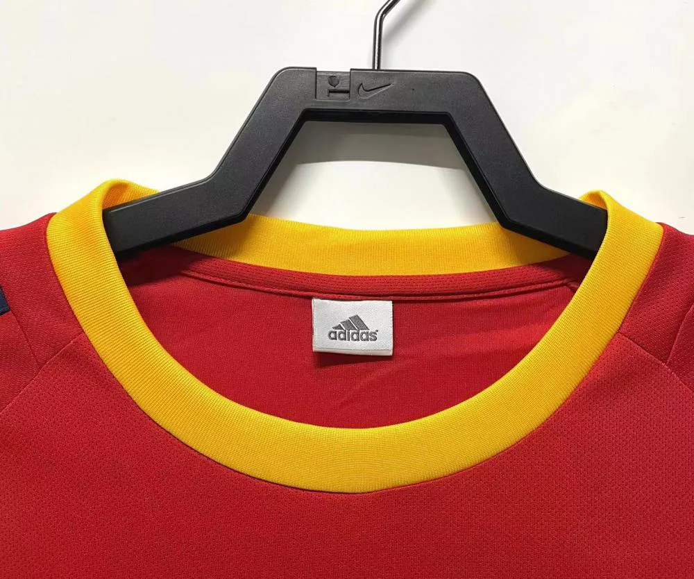 Spain 2002 Retro Spain Home Soccer Shirt 2002 — 3