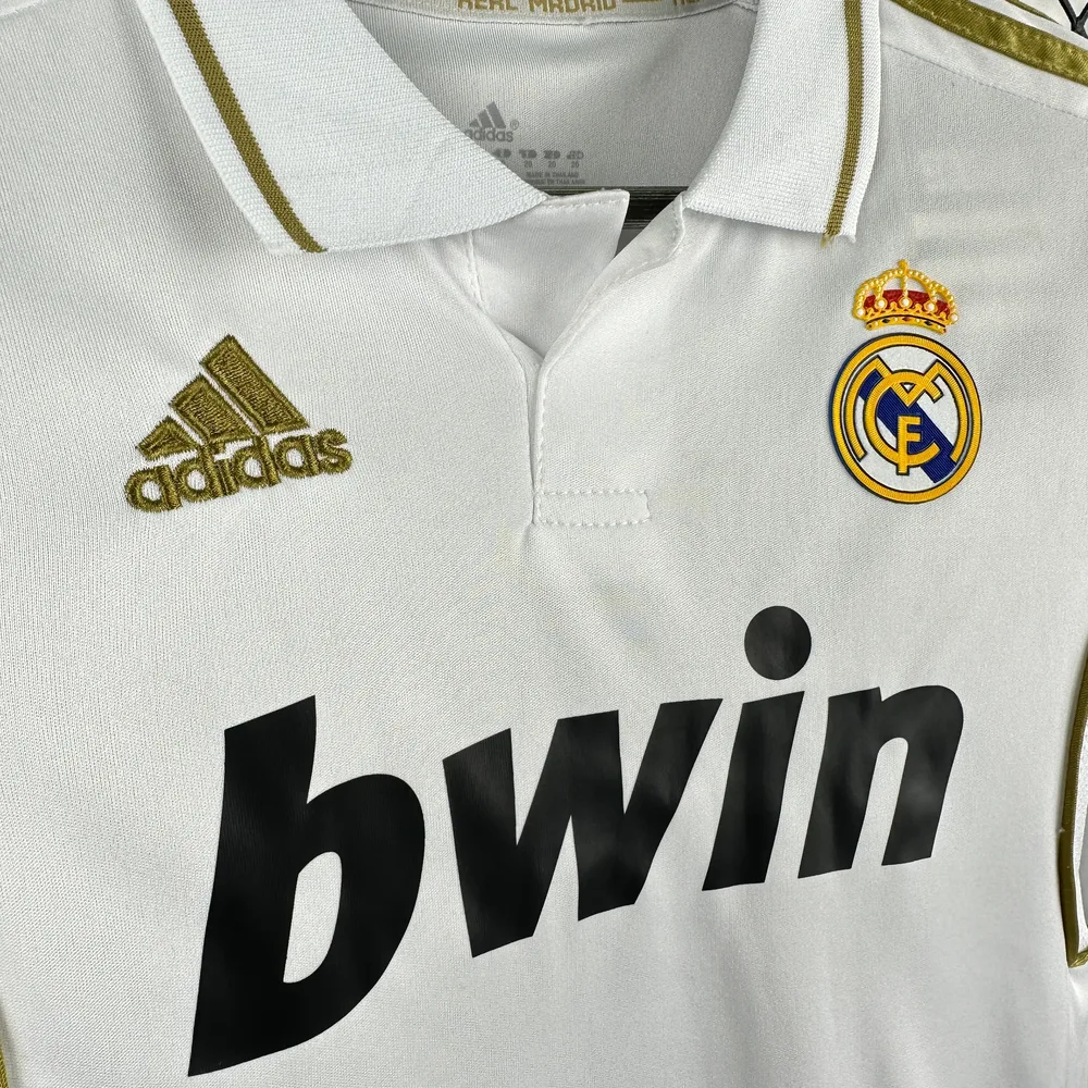 Real Madrid 2011/2012 Retro Long Sleeve Real Madrid Home Football Shirt Kids Size 2011/2012 — 5