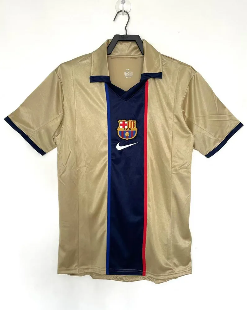 Barcelona 2001/2002 Retro Barcelona Visitante Camiseta de fútbol 2001/2002