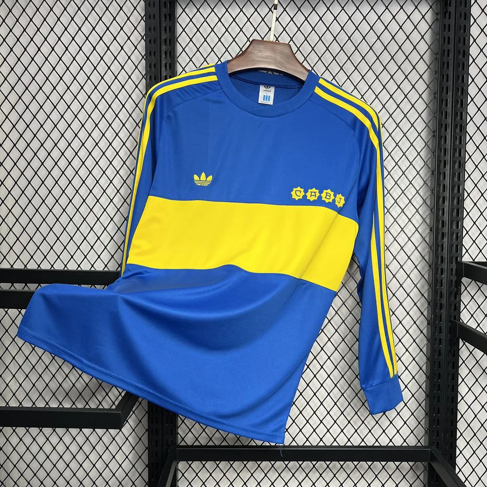 Boca Juniors 1981 Retro Boca Juniors Local Long Sleeves Camiseta de fútbol 1981 — 3