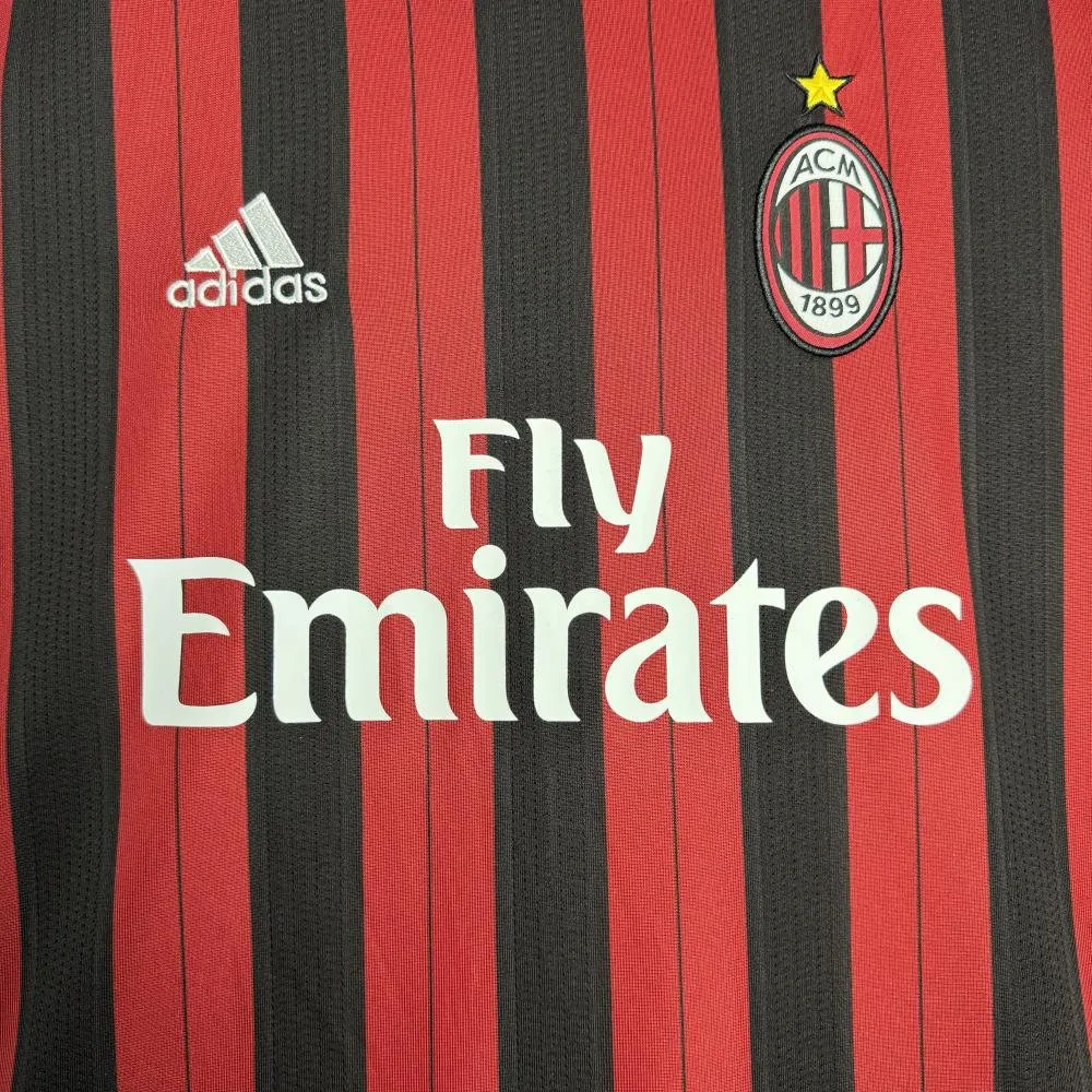 AC Milan 2013/2014 Retro Manga larga AC Milan Local Camiseta de fútbol 2013/2014 — 4