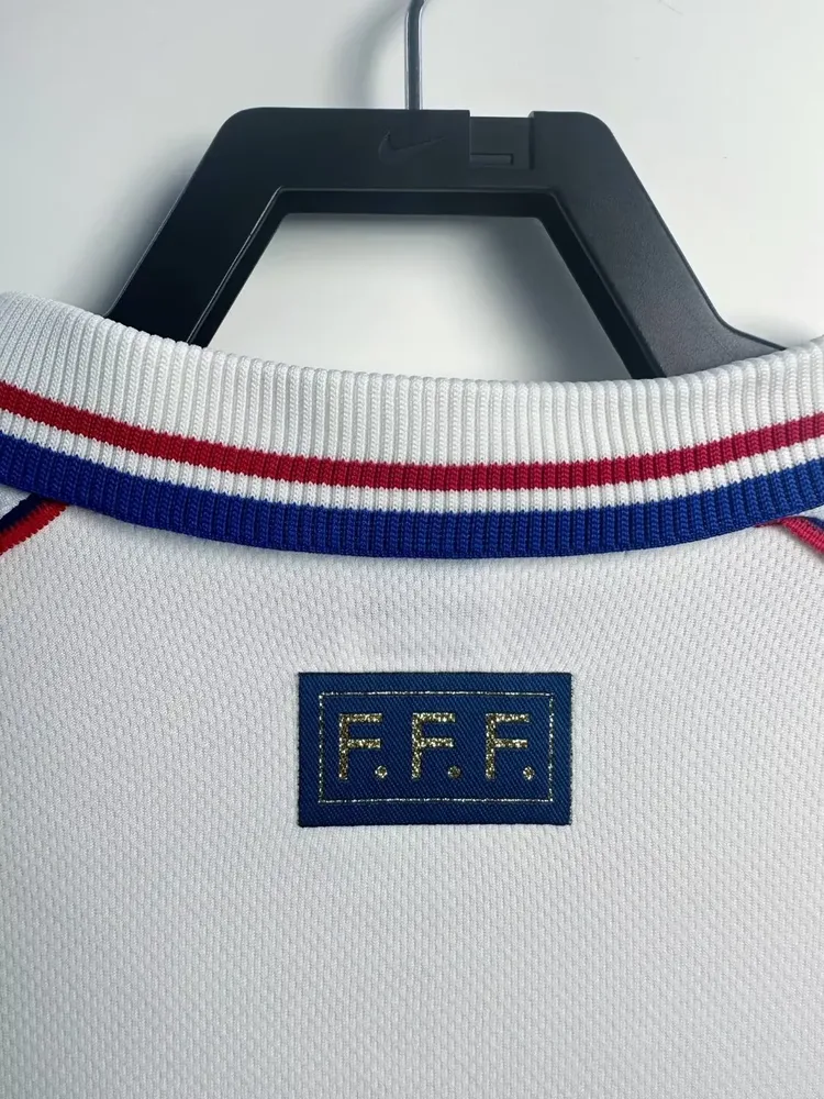 France 1998 Retro Long Sleeve France Away Football Shirt 1998 — 9