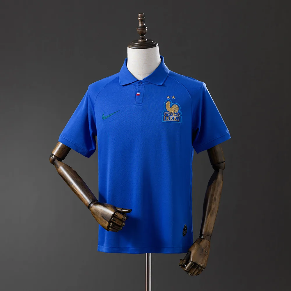 France France 120th Anniversary Blue Retro Jersey Retro — 1