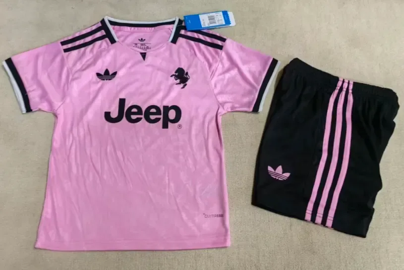 Juventus 2026/2027 Juventus Visitante Camiseta de fútbol Talla infantil 2026/27