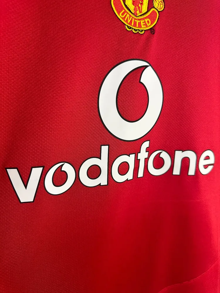 Manchester United 2005/2006 Retro Manchester United Long Sleeves Home Football Shirt 2005/2006 — 4